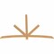 Ekena Millwork Alberta Smooth Timber Gable Bracket, Western Red Cedar, 84"W x 56"H x 1 1/2"D x 3 1/2"F, 16/12 Pitch GBW084X56X0204ALB00SWR - alternate 2